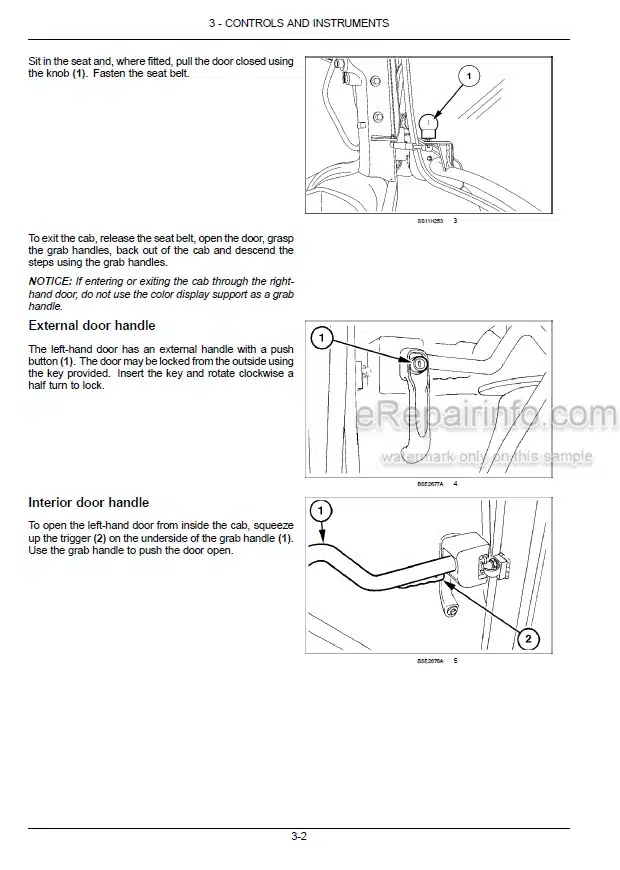 Photo 1 - New Holland T7.230 T7.245 T7.260 T7.270 Sidewinder II Auto Command Tier 4B Final Operators Manual Tractor