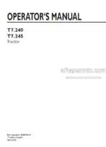 Photo 3 - New Holland T7.240 T7.245 Operators Manual Tractor 84417619