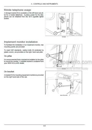 Photo 6 - New Holland T6.145 T6.155 T6.165 T6.175 Auto Command Stage IV Operators Manual Tractor 48057417