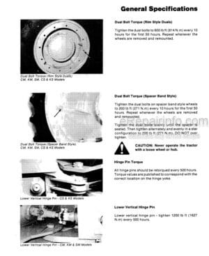Photo 3 - Steiger Series IV CM KM SM CS KS Service Manual Tractor 37-182