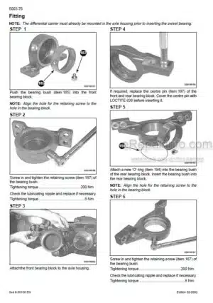 Photo 12 - Case CVX120 CVX130 CVX150 CVX170 Service Training Manual Tractor 7-98382