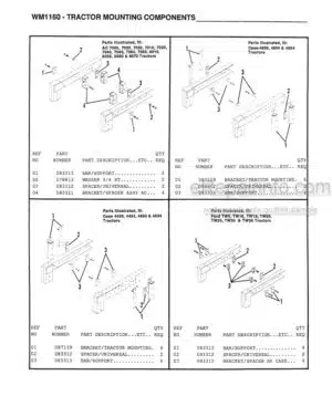 Photo 1 - Gehl 1160 Parts Manual Windrow Merger 904197