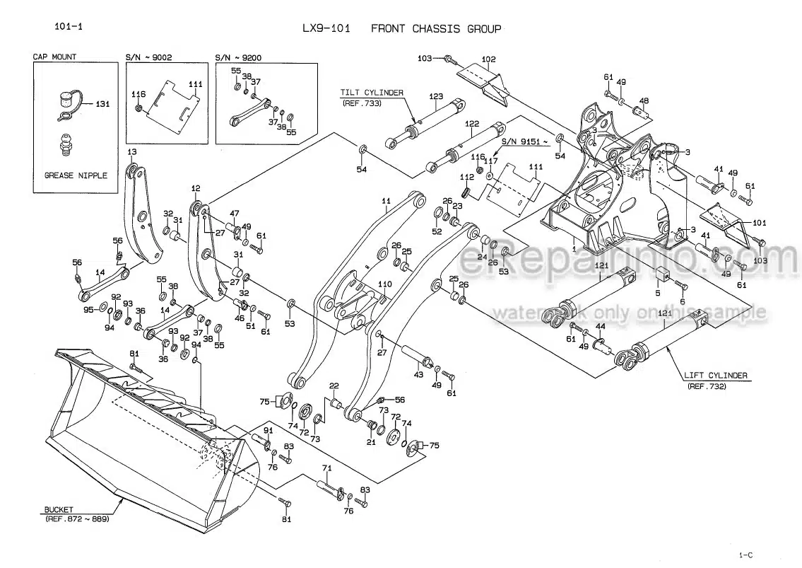 Photo 6 - Kawasaki 115ZIV-3 Parts Catalog Wheel Loader