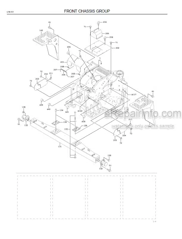 Photo 1 - Kawasaki 135DV Parts Catalog Wheel Dozer 93317-00040