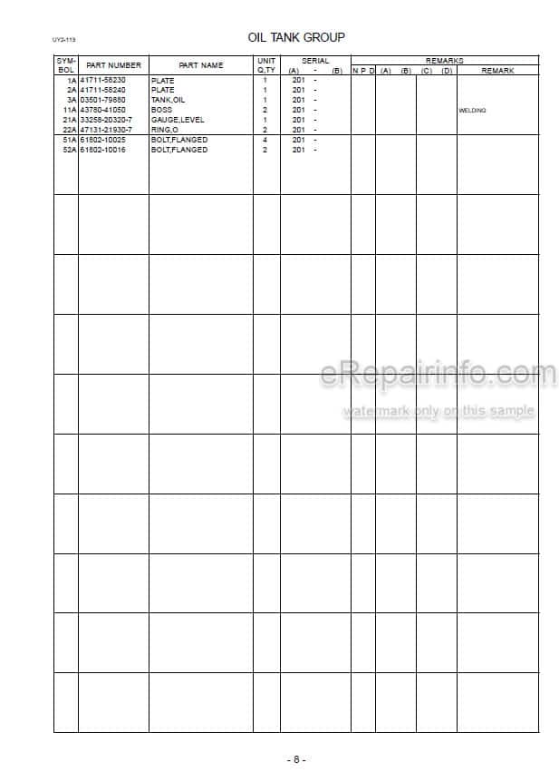 Photo 5 - Kawasaki 135ZV Parts Catalog Supplement Wheel Loader Hot Slag Spec 93317-00032