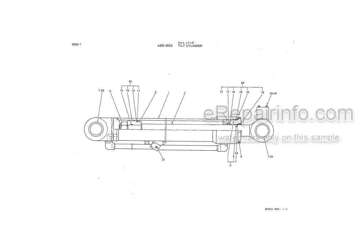Photo 6 - Kawasaki 115ZIII Parts Catalog And Supplement Wheel Loader