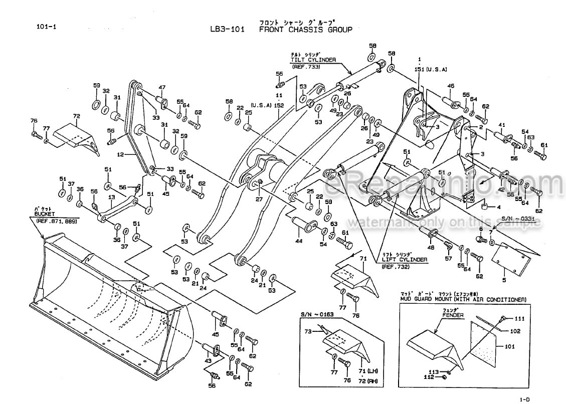 Photo 7 - Kawasaki 60ZIV Parts Catalog Wheel Loader AAAP06217-0