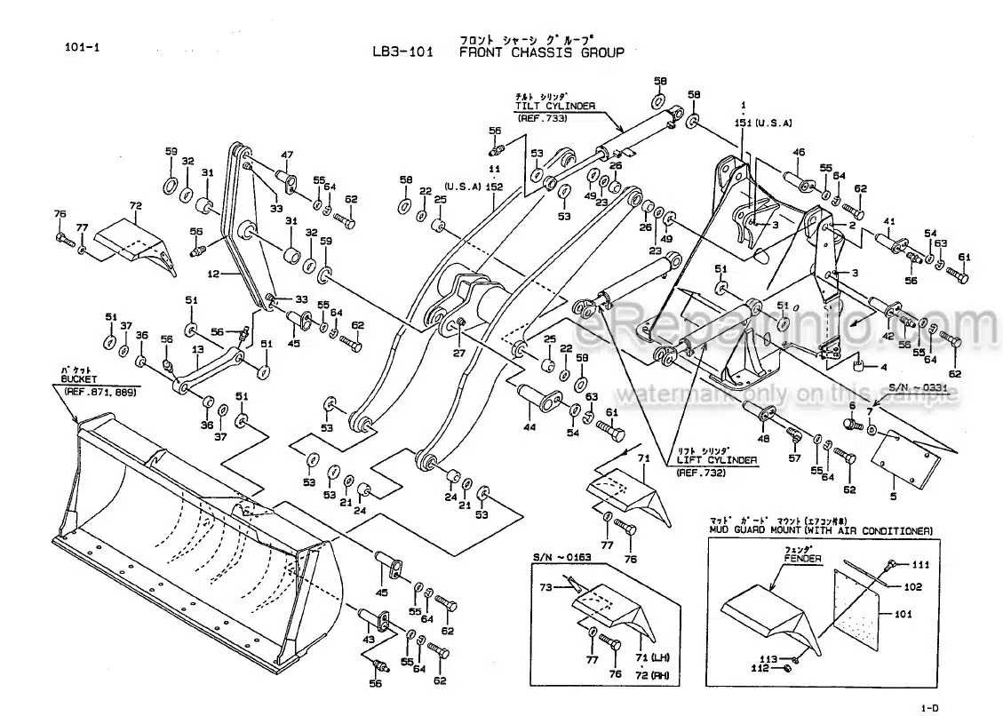 Photo 2 - Kawasaki 60ZIII Parts Catalog Wheel Loader AAAP06215-1