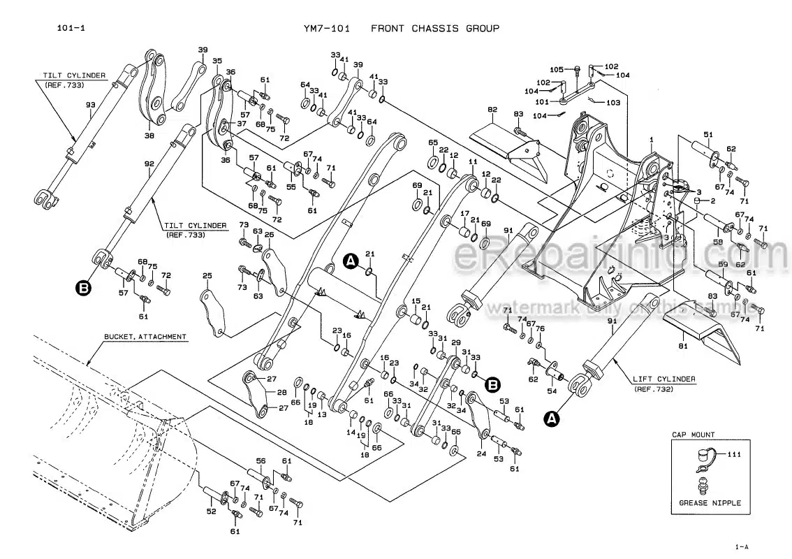 Photo 1 - Kawasaki 65TM-2 Parts Catalog Wheel Loader AAAP16313-0