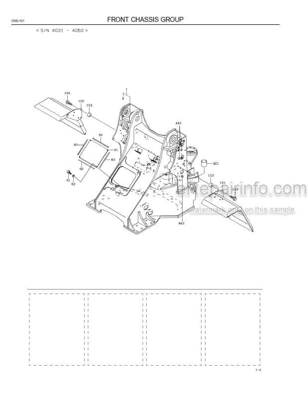 Photo 6 - Kawasaki 65ZII 70ZII 80ZII Parts Catalog Wheel Loader AAP00057-2