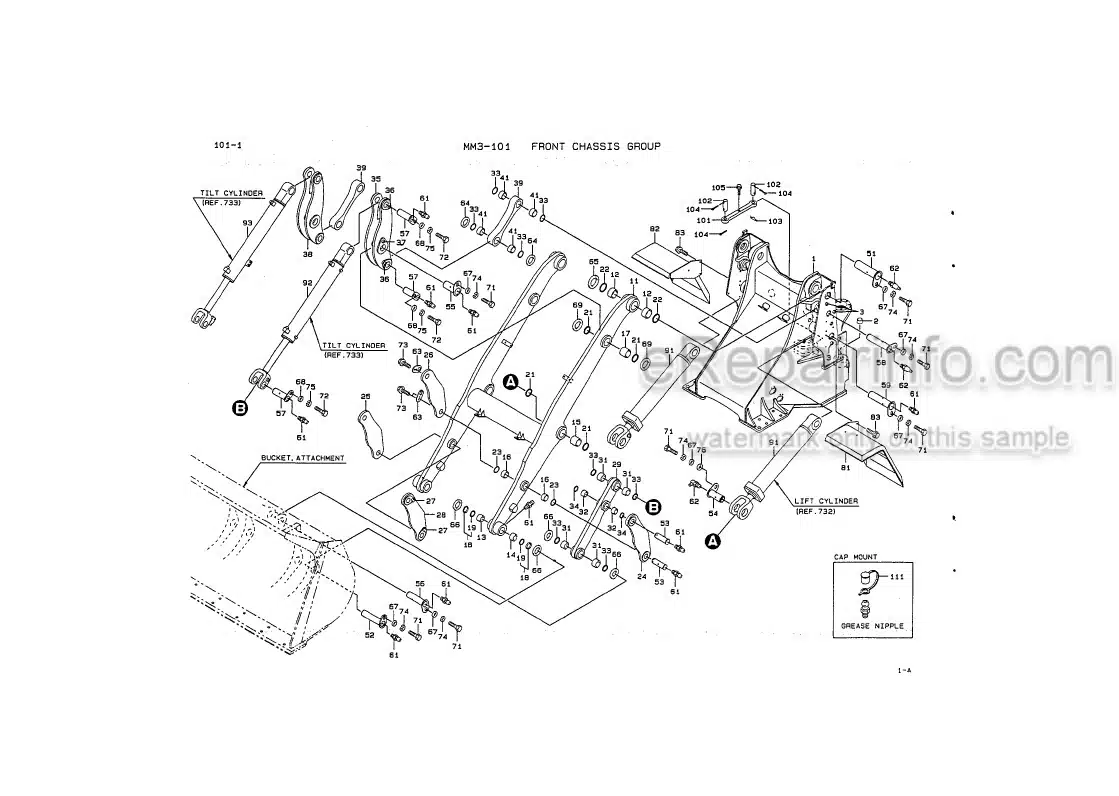 Photo 5 - Kawasaki 65TM Parts Catalog Wheel Loader AAAP16312-0