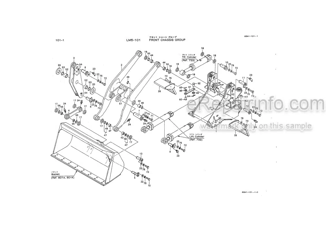 Photo 6 - Kawasaki 65ZII Parts Catalog Wheel Loader