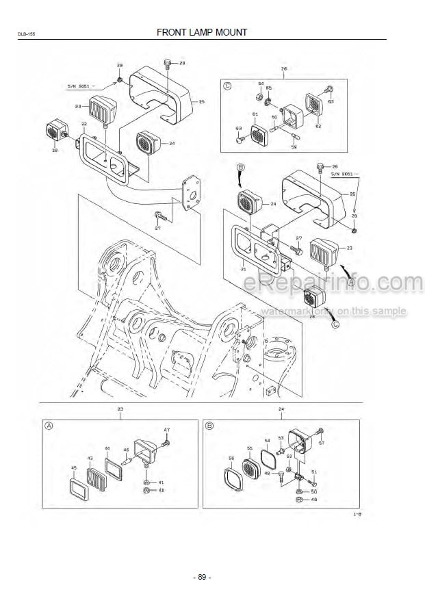 Photo 6 - Kawasaki 70ZA 70ZIV Parts Catalog Wheel Loader AAAP17301-2