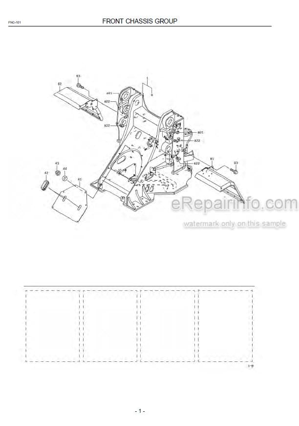 Photo 7 - Kawasaki 70ZIV Parts Catalog Wheel Loader AAAP17311-0