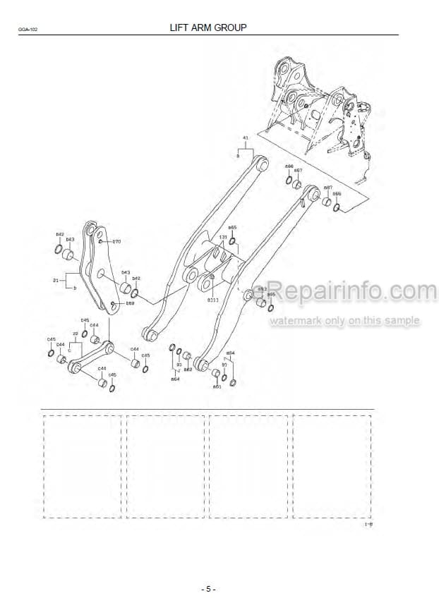 Photo 7 - Kawasaki 80ZIV Parts Catalog Wheel Loader