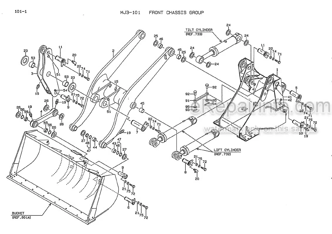 Photo 7 - Kawasaki 80ZIII Parts Catalog Wheel Loader AAAP18116-0