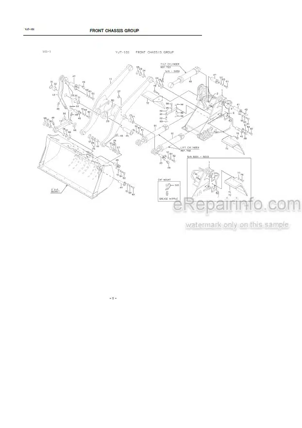 Photo 6 - Kawasaki 80Z5 Parts Catalog Wheel Loader 93309-00393