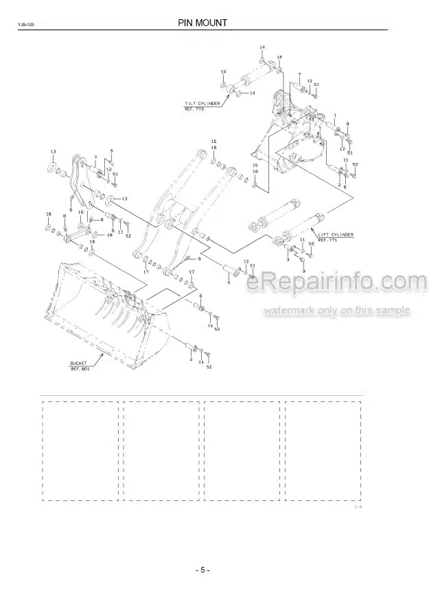 Photo 10 - Kawasaki 80ZV Parts Catalog Wheel Loader 93309-00134