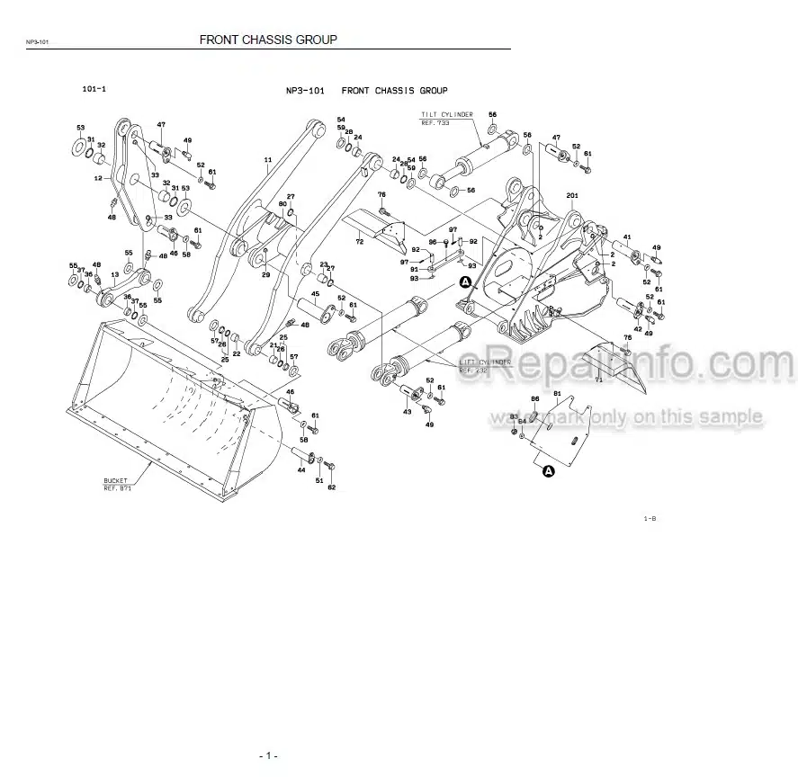 Photo 7 - Kawasaki 85Z5 Parts Catalog Wheel Loader 93311-00323