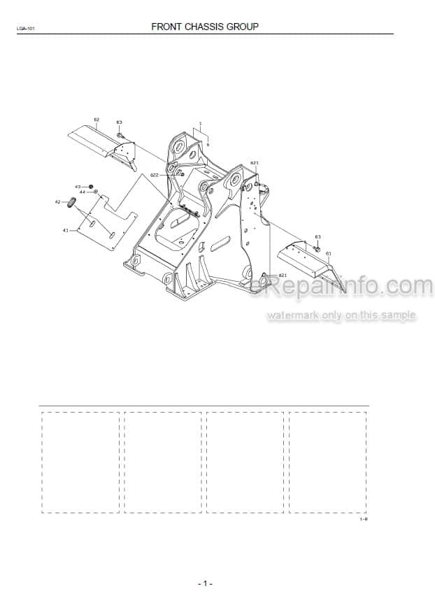 Photo 5 - Kawasaki 97ZA-2 Parts Catalog Wheel Loader 93315-00060