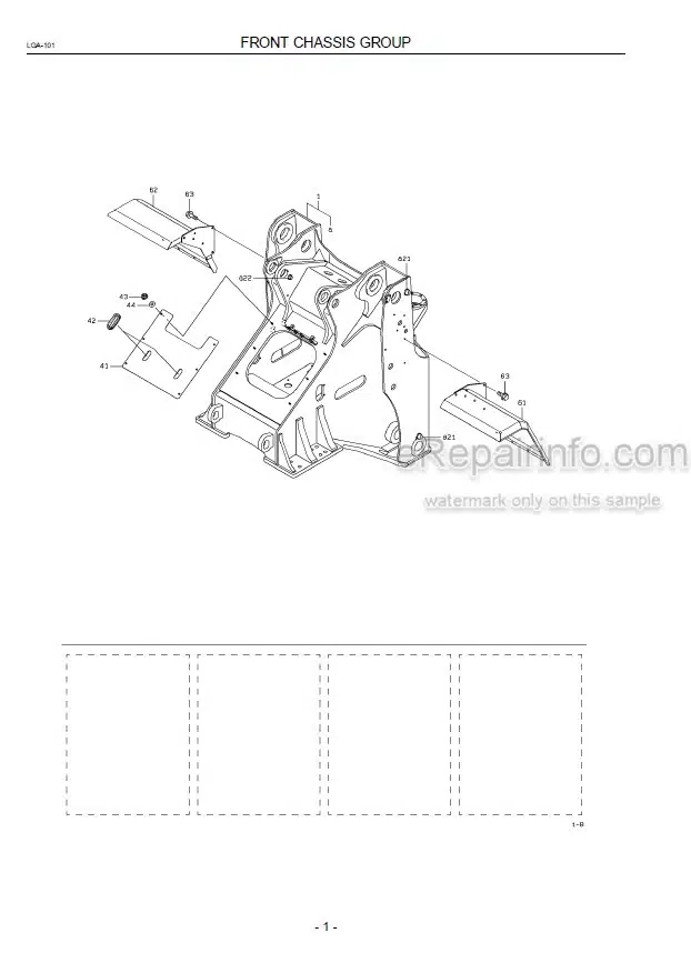 Photo 1 - Kawasaki 90Z5 Parts Catalog Wheel Loader 93313-00414