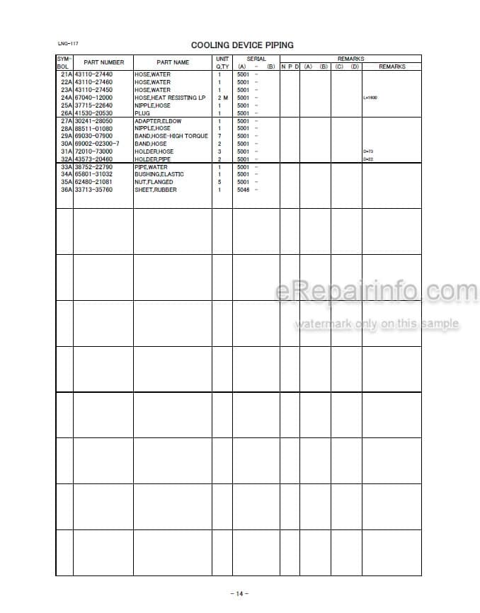 Photo 5 - Kawasaki 90Z7B Parts Catalog Wheel Loader 93313-00512