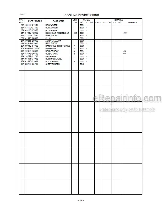 Photo 5 - Kawasaki 90Z7B Parts Catalog Wheel Loader 93313-00512