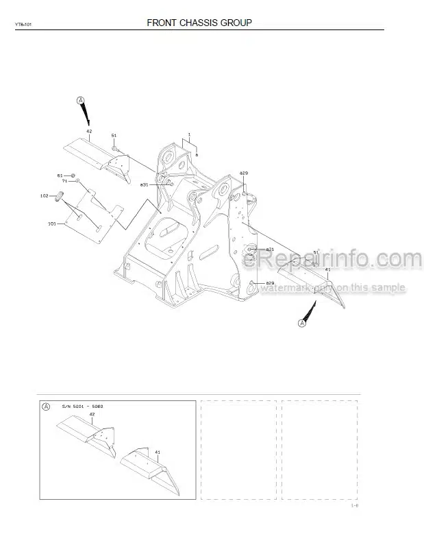 Photo 6 - Kawasaki 90ZV Parts Catalog Wheel Loader 93313-00124