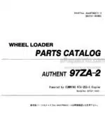 Photo 3 - Kawasaki 97ZA-2 Parts Catalog Wheel Loader 93315-00060