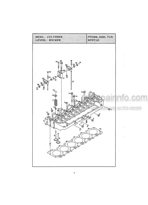 Photo 7 - Kawasaki 95ZIV Parts Catalog Wheel Loader AAAP09815-0