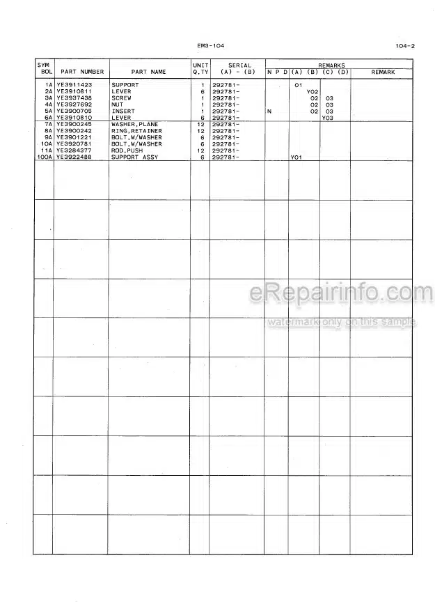 Photo 5 - Kawasaki Cummins 6BTAA5.9 Parts Catalog Engine 93307-00192