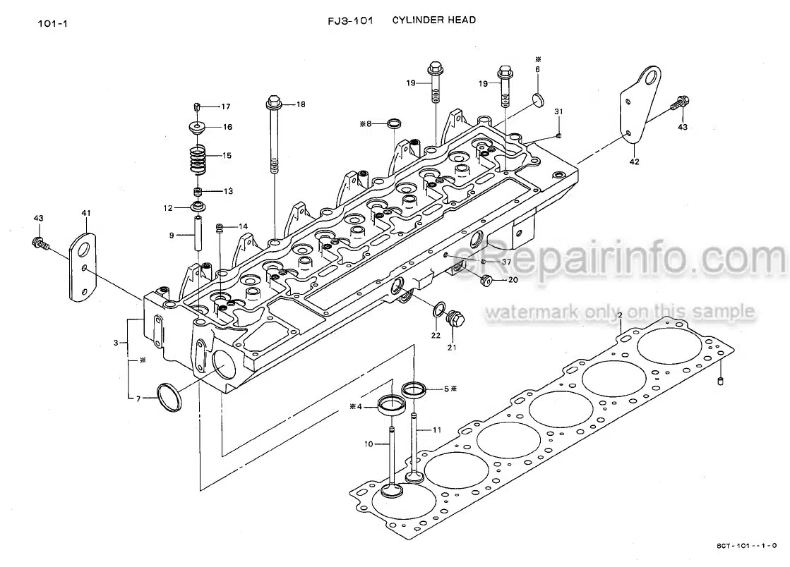 Photo 8 - Kawasaki Cummins 6CT8.3 Parts Catalog Engine AAAP18106-0