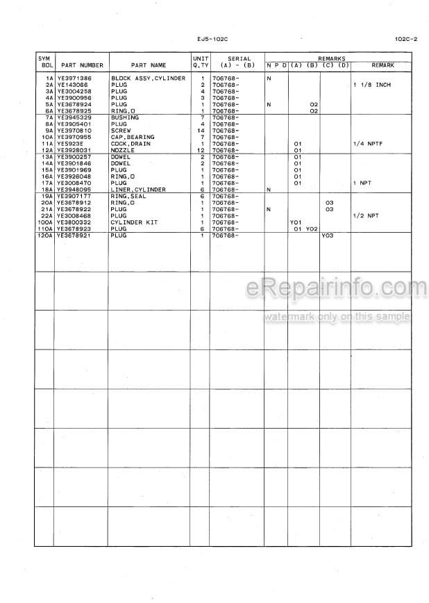 Photo 5 - Kawasaki Cummins 6CTAA8.3 Parts Catalog Engine 93309-00122