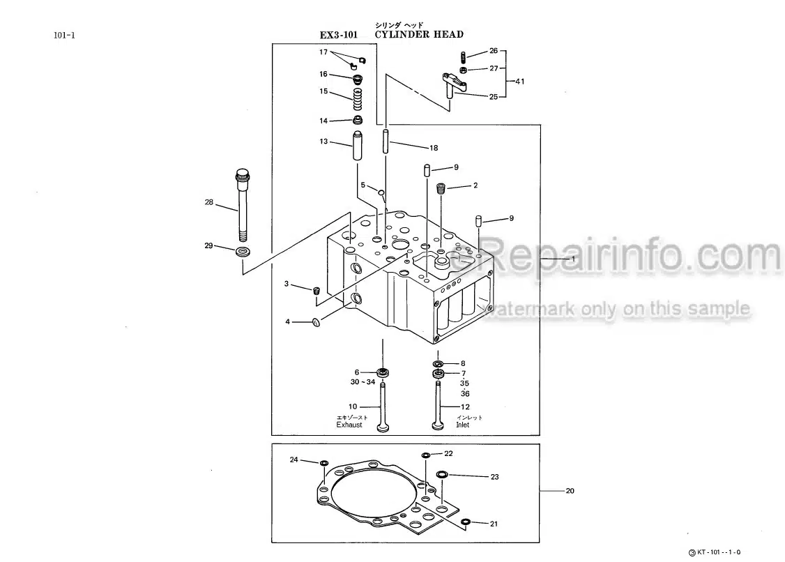 Photo 9 - Kawasaki Cummins KT-19-C Parts Catalog Engine