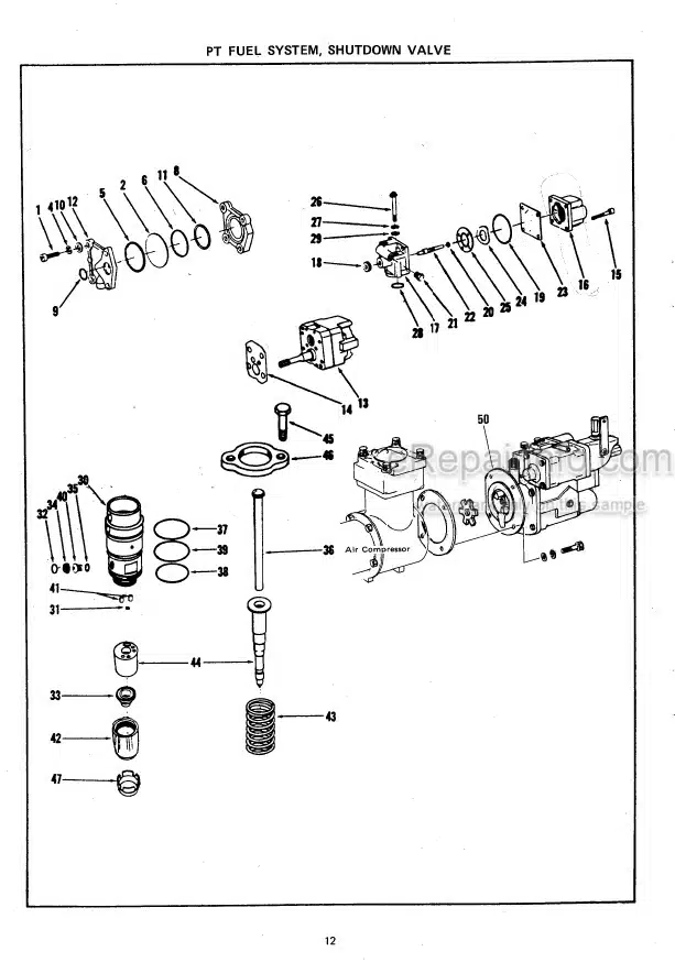 Photo 10 - Kawasaki Cummins KT1150 Parts Catalog P1202-0