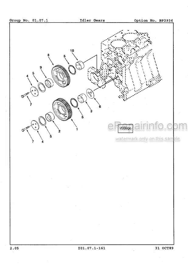 Photo 13 - Kawasaki Cummins LT10-C LTA10C Parts Catalog Engine AAAP08806-0