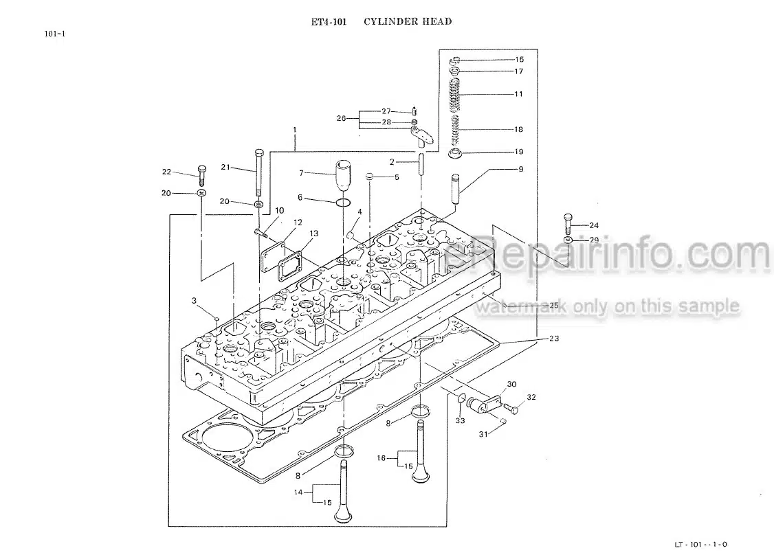 Photo 12 - Kawasaki Cummins LT10-C Parts Catalog Engine P08605-0