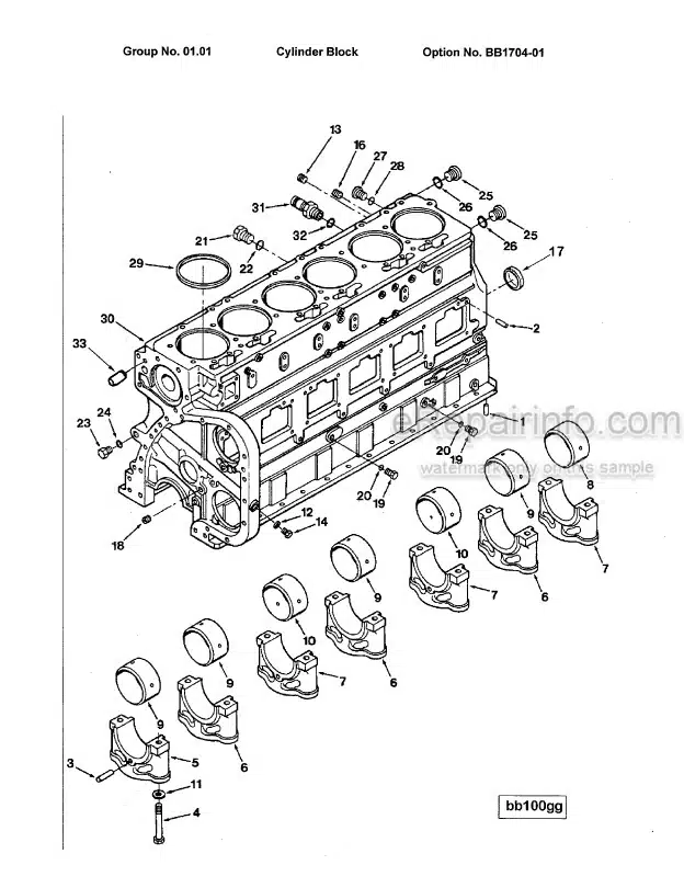 Photo 12 - Kawasaki Cummins N14-C Parts Catalog Engine 93315-00040