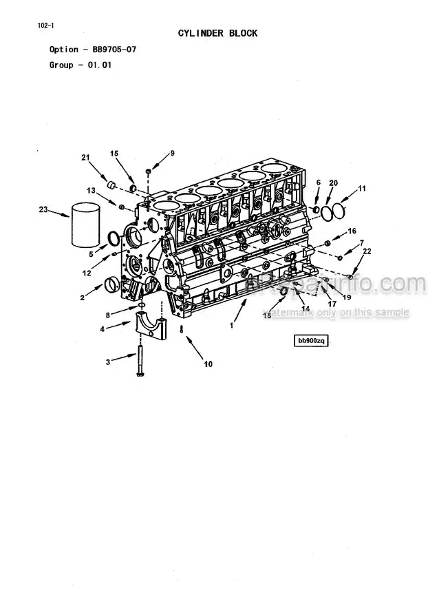 Photo 8 - Kawasaki Cummins QSB5.9 Parts Catalog Engine 93308-00162