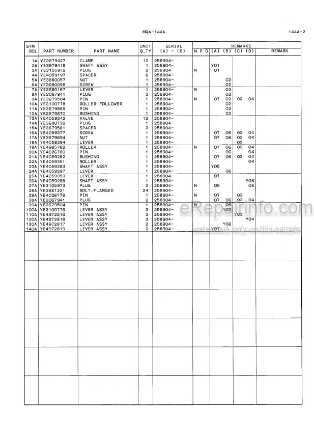 Photo 5 - Kawasaki Cummins QSX15 Parts Catalog Engine 93315-00312