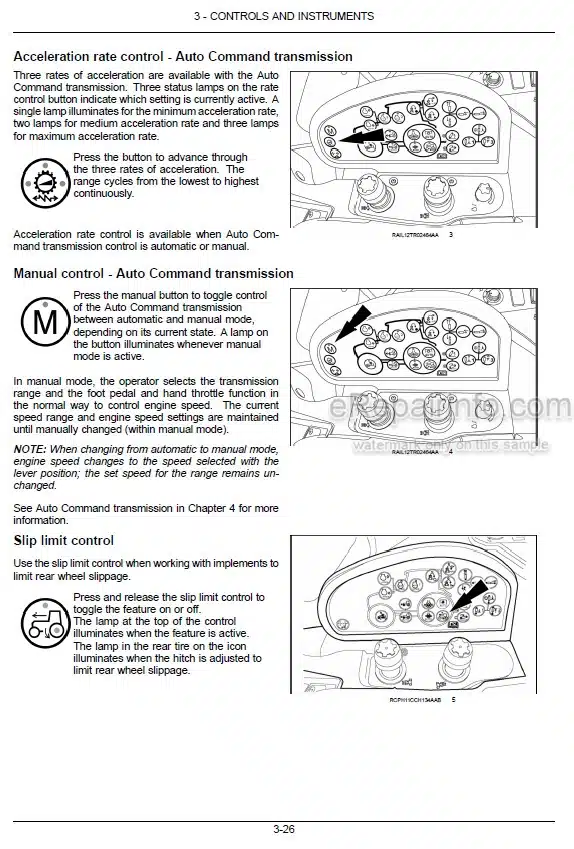 Photo 6 - New Holland T8.320 T8.350 T8.380 T8.410 T8.435 Operators Manual Tractor PIN ZFRE05001 and above