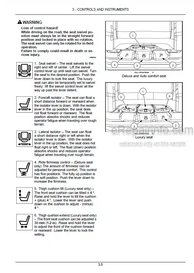 Photo 7 - New Holland T8.320 T8.350 T8.380 T8.410 T8.435 T8.380 SmartTrax T8.410 SmartTrax T8.435 SmartTrax Operators Manual Tractor PIN ZGRE05001 and above