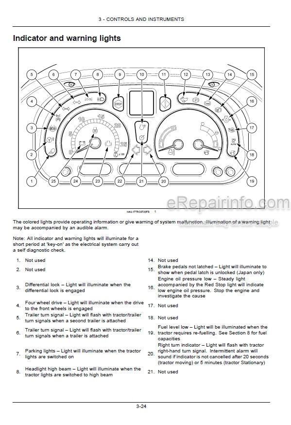 Photo 5 - New Holland T1254B T1404B Operators Manual Tractor