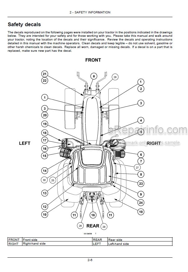 Photo 5 - New Holland T1404 T1554 T1654 T1804B Operators Manual Tractor 48097000