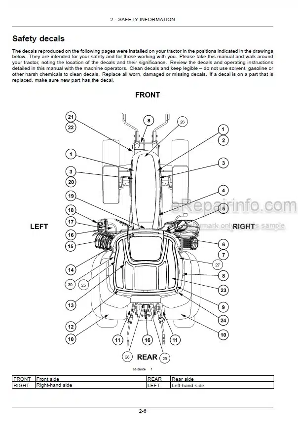 Photo 5 - New Holland T1404 T1554 T1654 T1804B Operators Manual Tractor 48097000