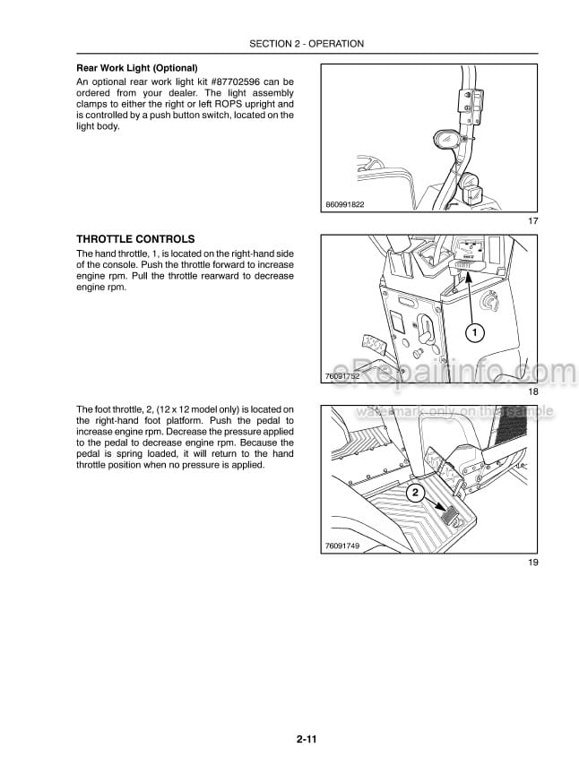 Photo 9 - New Holland T1530 ANZ Operators Manual Tractor 84333785