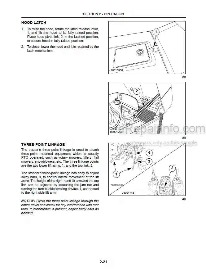 Photo 2 - New Holland T1530 Operators Manual Tractor 84244199