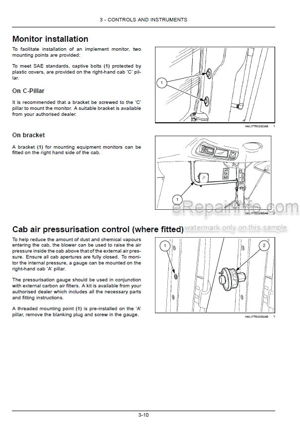 Photo 6 - New Holland T8.275 T8.300 T8.330 T8.360 T8.390 T8.420 Operators Manual Tractor PIN ZDRC06500 and above