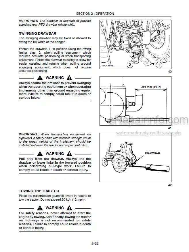 Photo 1 - New Holland T2210 T2220 Operators Manual Tractor 87667448