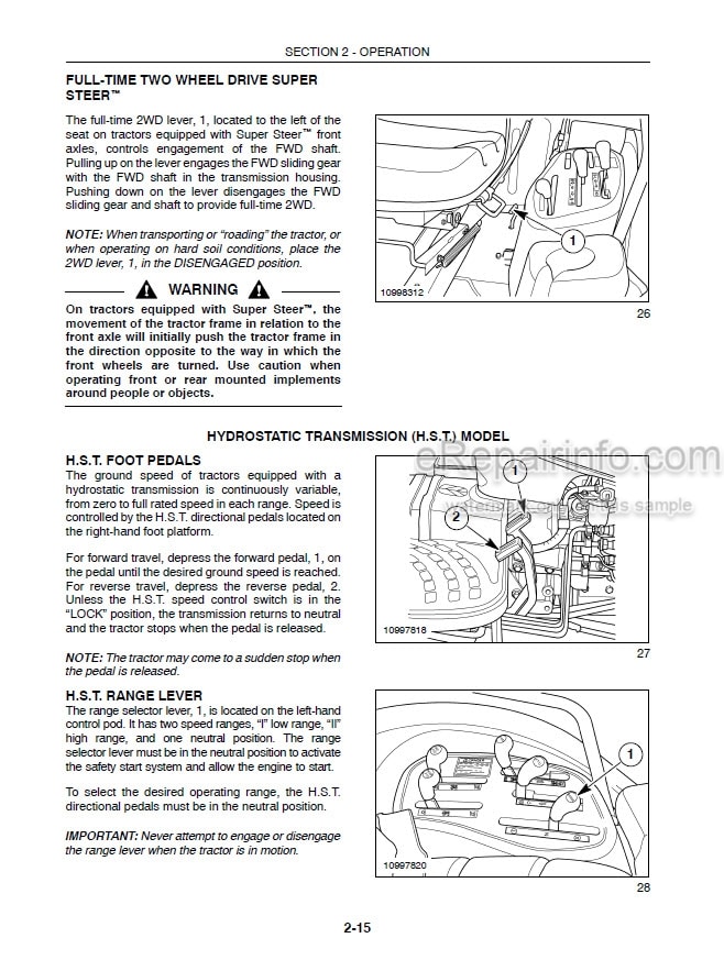 Photo 7 - New Holland T8.320 T8.350 T8.380 T8.410 T8.435 T8.380 SmartTrax T8.410 SmartTrax T8.435 SmartTrax Operators Manual Tractor PIN ZERE08100 and above
